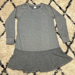 Cabi Gray Flashdance French Terry Drop Waist Dress size Medium